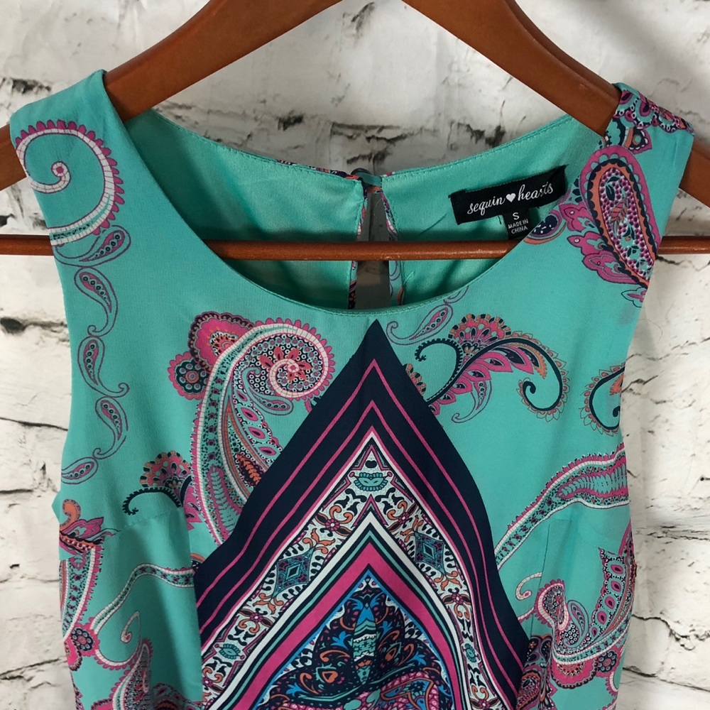 Women’s Paisley Print Sundress by Sequin Hearts